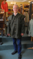 Preview: Kensington Antique Wax Short Cape, olive